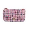 Chanel  Mini Timeless shoulder bag  in pink, blue and white tweed - 360 thumbnail