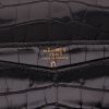 Hermès  Faco pouch  in black alligator - Detail D2 thumbnail