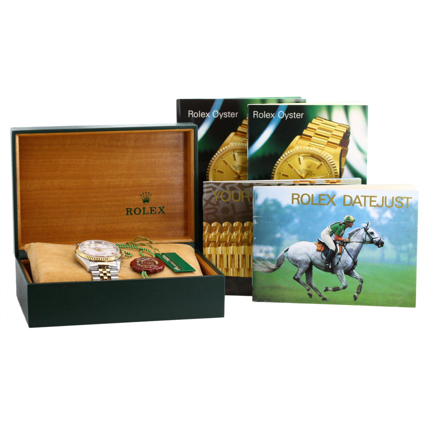 Montre Rolex Datejust en or et acier Ref: Rolex - 16233  Vers 1996 - Detail D2