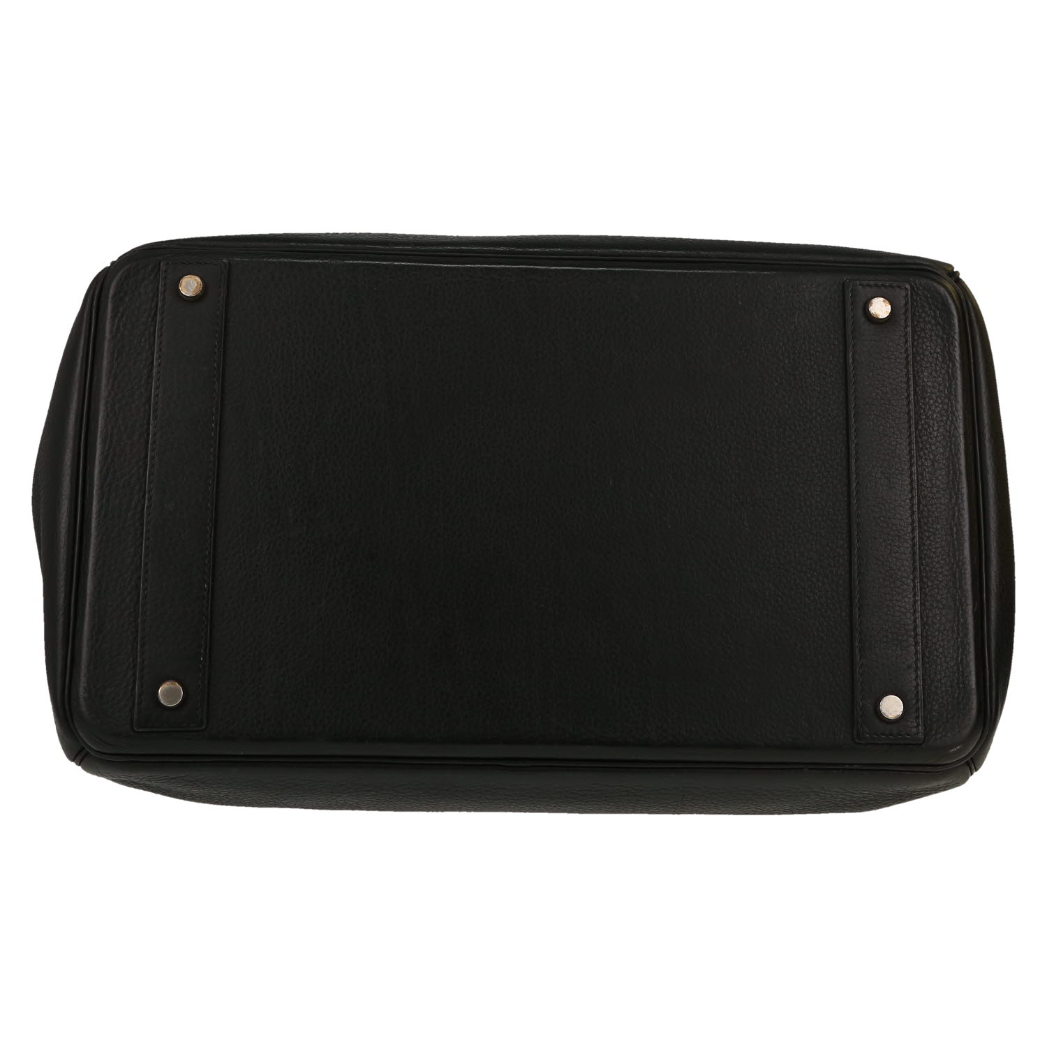 Bolso de fin de semana Hermès  Haut à Courroies en cuero togo negro - Detail D1