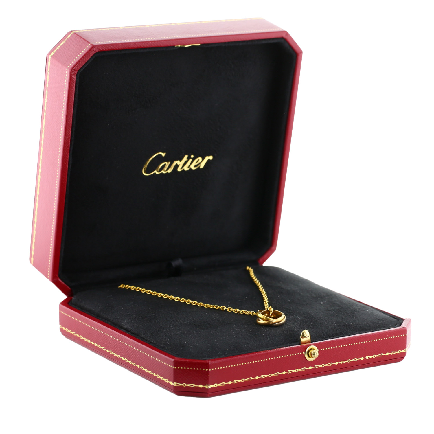 Collier Cartier Trinity en 3 ors - Detail D2