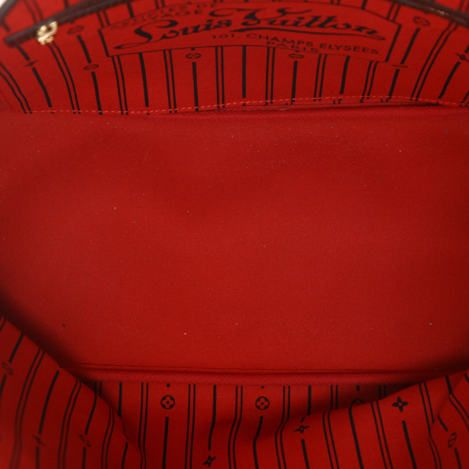 Bolso Cabás Louis Vuitton  Neverfull en lona a cuadros ébano y cuero marrón - Detail D3