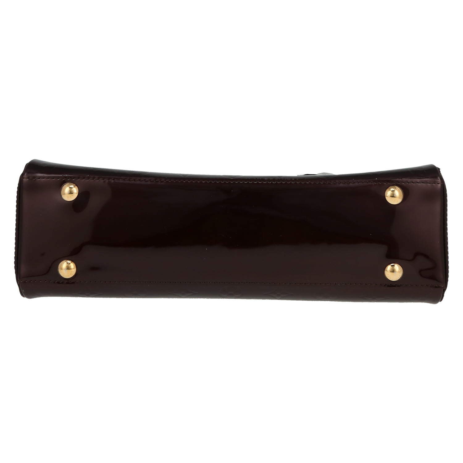 Sac à main Louis Vuitton  Melrose Avenue en cuir verni monogram prune - Detail D1
