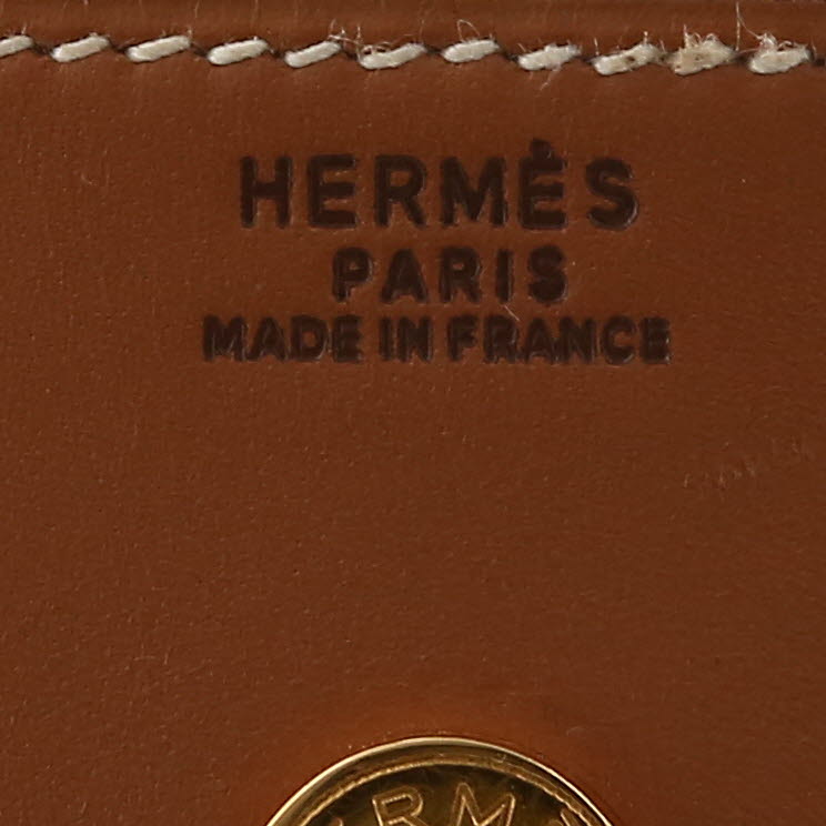 Borsa Hermès  Vintage in pelle Chamonix gold - Detail D2