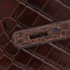 Bolso de mano Hermès  Kelly 32 cm en cocodrilo marrón - Detail D4 thumbnail