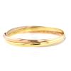 Cartier Trinity medium model bracelet in 3 golds - 360 thumbnail