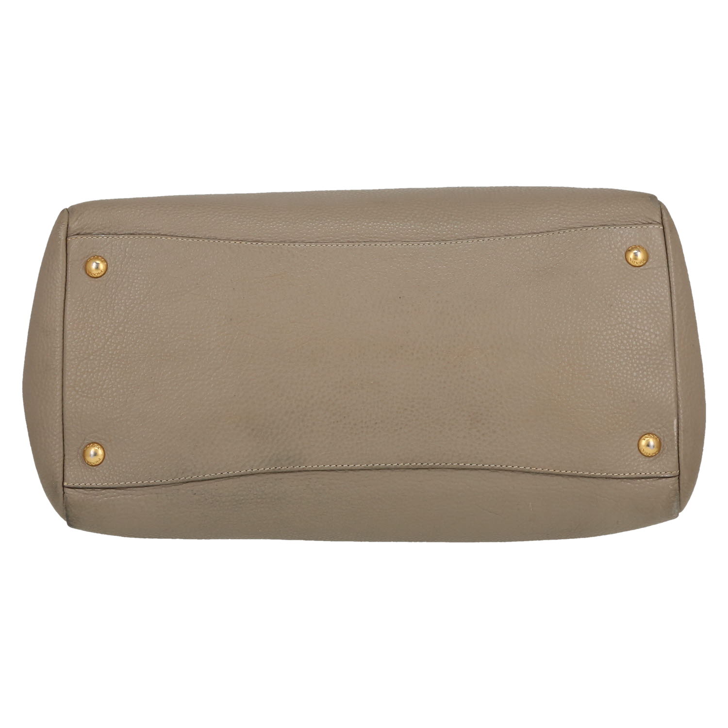 Bolso de fin de semana Prada   en cuero beige - Detail D1