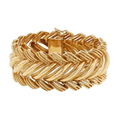 Lot De 2 Bracelets Fermés Vintage Années 1950 - Galalithe Nacré - 6.5 Cm