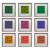 Sol LeWitt (1928-2007), Open Cube in Color on Color, suite complète de 30 linogravures (K. 2003.04) - 2003 - Detail D1 thumbnail
