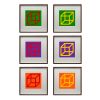 Sol LeWitt (1928-2007), Open Cube in Color on Color, suite complète de 30 linogravures (K. 2003.04) - 2003 - Detail D2 thumbnail