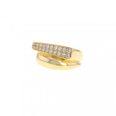 Anello Fred Success modello medio in oro giallo e diamanti