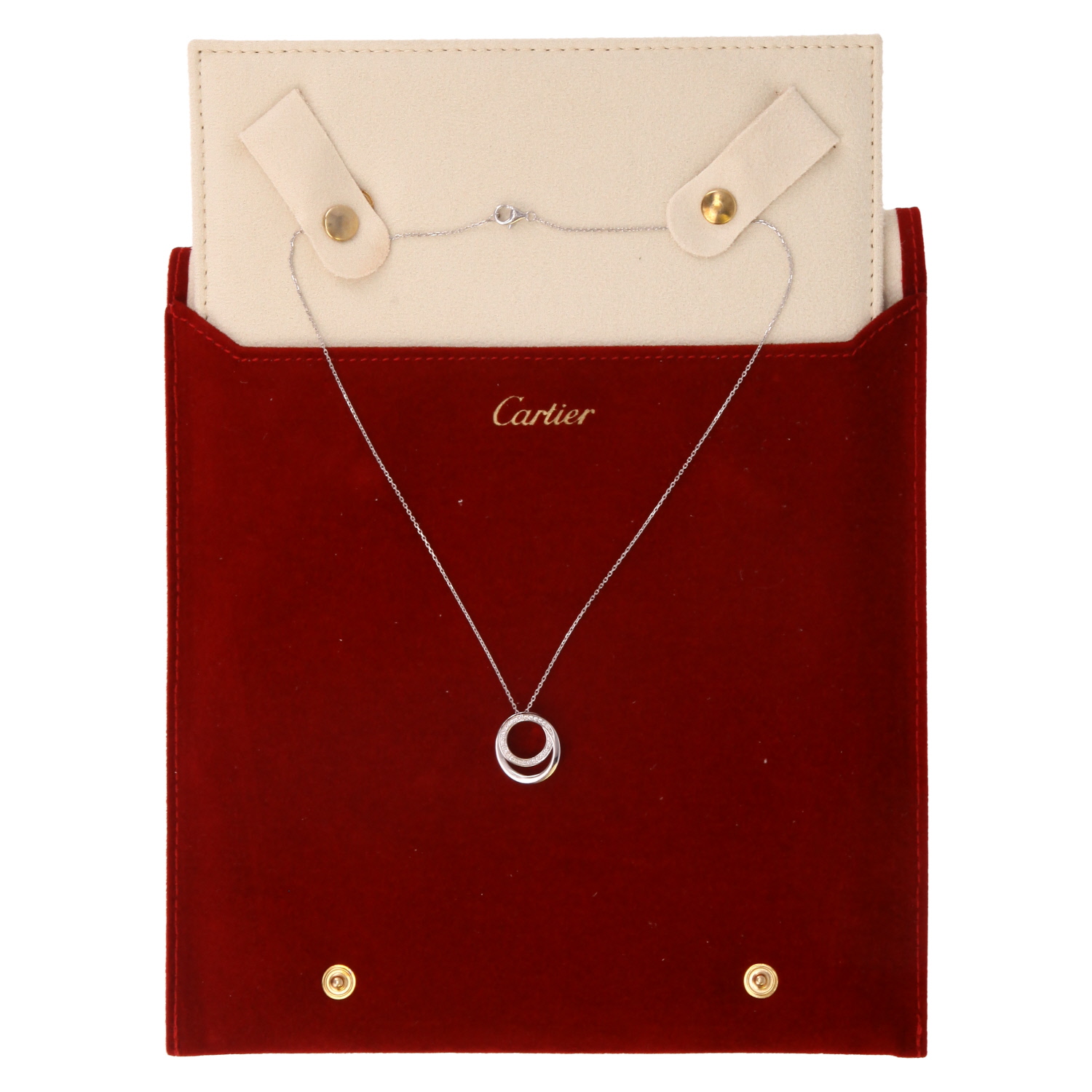 Collier Cartier Etincelle en or blanc et diamants - Detail D2