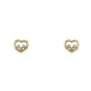 Orecchini Chopard Happy Diamonds in oro giallo e diamanti - 00pp thumbnail