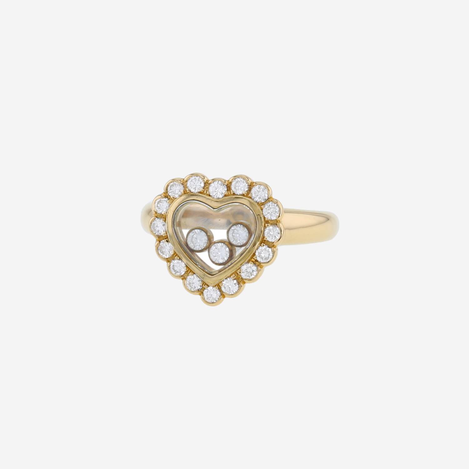 Sortija Chopard Happy Diamonds de oro amarillo y diamantes