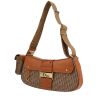 Dior  Colombus handbag  in beige monogram canvas Oblique  and brown leather - 00pp thumbnail
