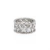 Buccellati Eternelle Ramage sleeve ring in white gold and diamonds - 360 thumbnail