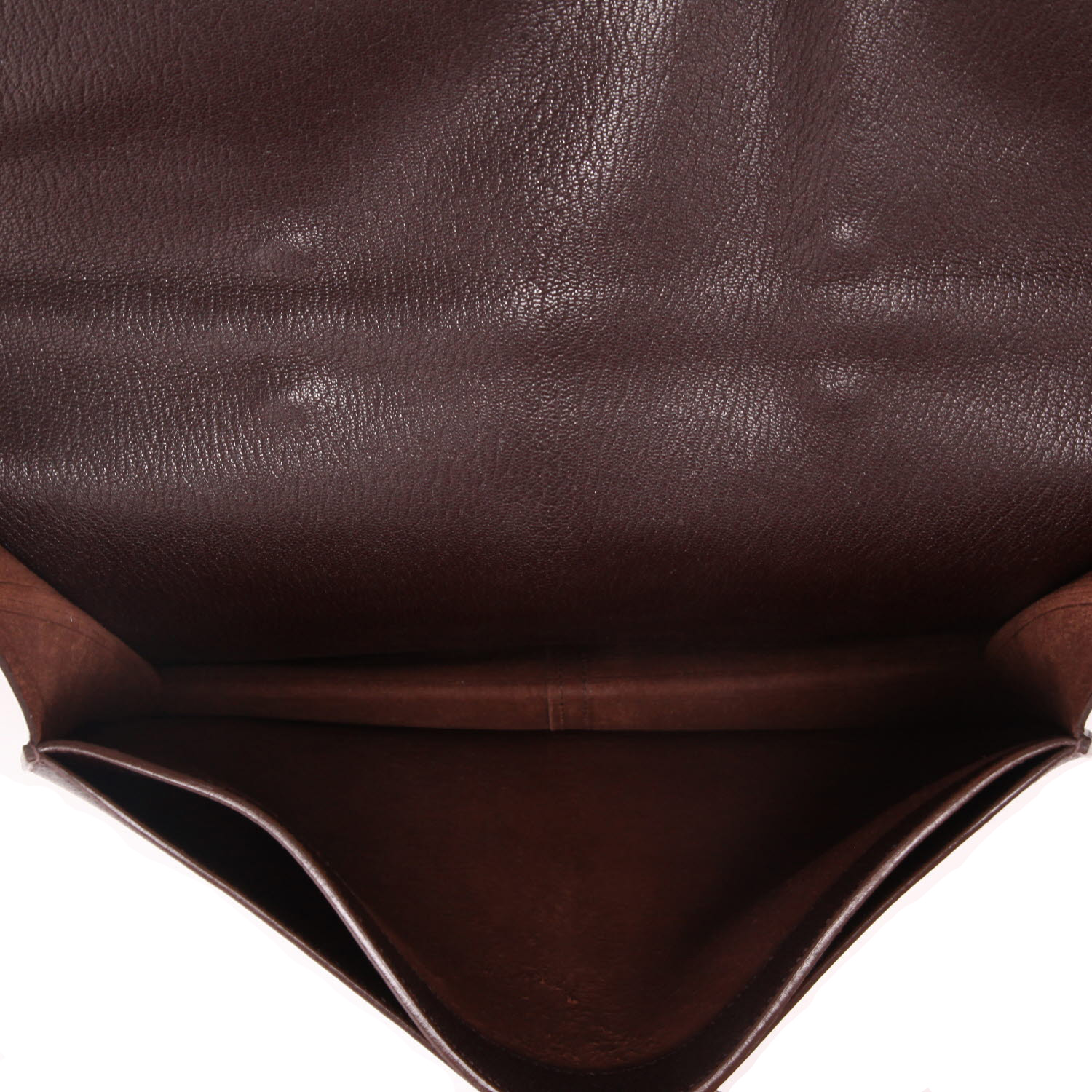 Borsa portadocumenti Hermès  Sac à dépêches in pelle Mysore marrone - Detail D3