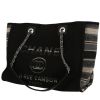 Bolso Cabás Chanel  Deauville en lona negra y gris - 00pp thumbnail