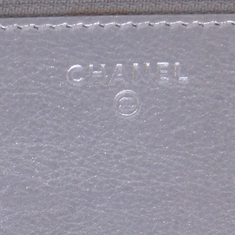 Borsa a tracolla Chanel  Wallet on Chain in pelle nera e argentata - Detail D2