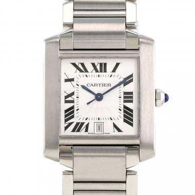 Orologio Cartier Tank Française in acciaio Ref: Cartier - 2302  Circa 2000