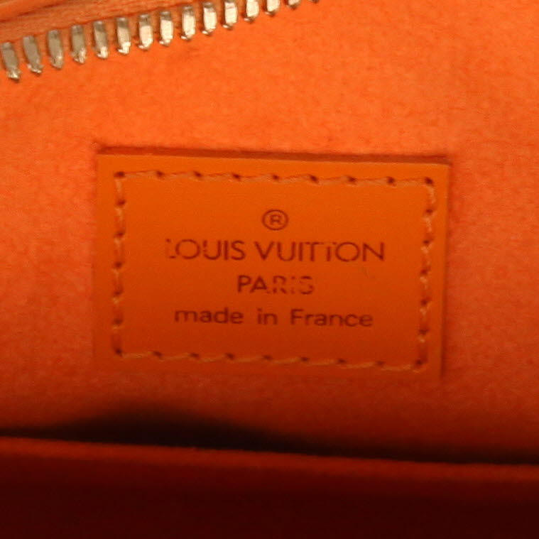 Louis Vuitton  Jasmin handbag  in orange epi leather - Detail D2