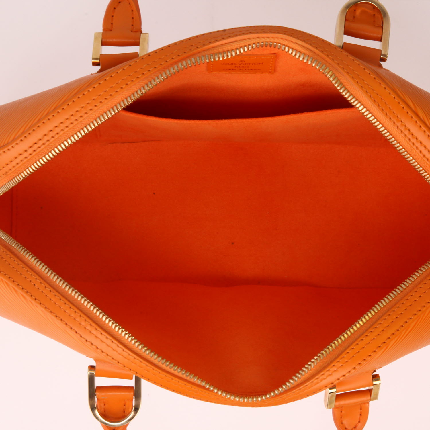 Bolso de mano Louis Vuitton  Jasmin en cuero Epi naranja - Detail D3