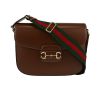 Gucci  1955 Horsebit size XL  shoulder bag  in brown leather - 360 thumbnail
