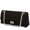 Chanel  Chanel 2.55 shoulder bag  in black satin - 00pp thumbnail