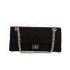 Chanel 2.55 shoulder bag  in black satin - 360 thumbnail