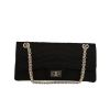 Chanel  Chanel 2.55 shoulder bag  in black satin - 360 thumbnail