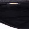 Chanel 2.55 shoulder bag  in black satin - Detail D3 thumbnail