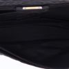 Chanel  Chanel 2.55 shoulder bag  in black satin - Detail D3 thumbnail