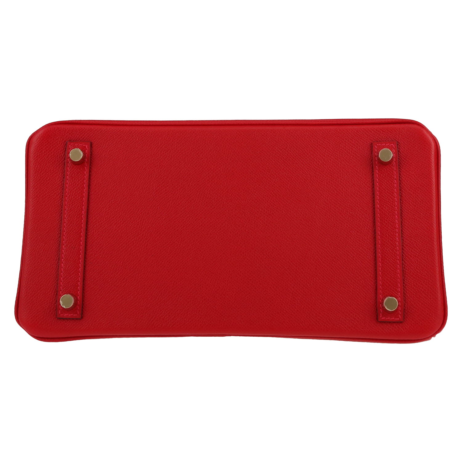 Bolso de mano Hermès  Birkin 30 cm en cuero epsom rojo Casaque - Detail D1