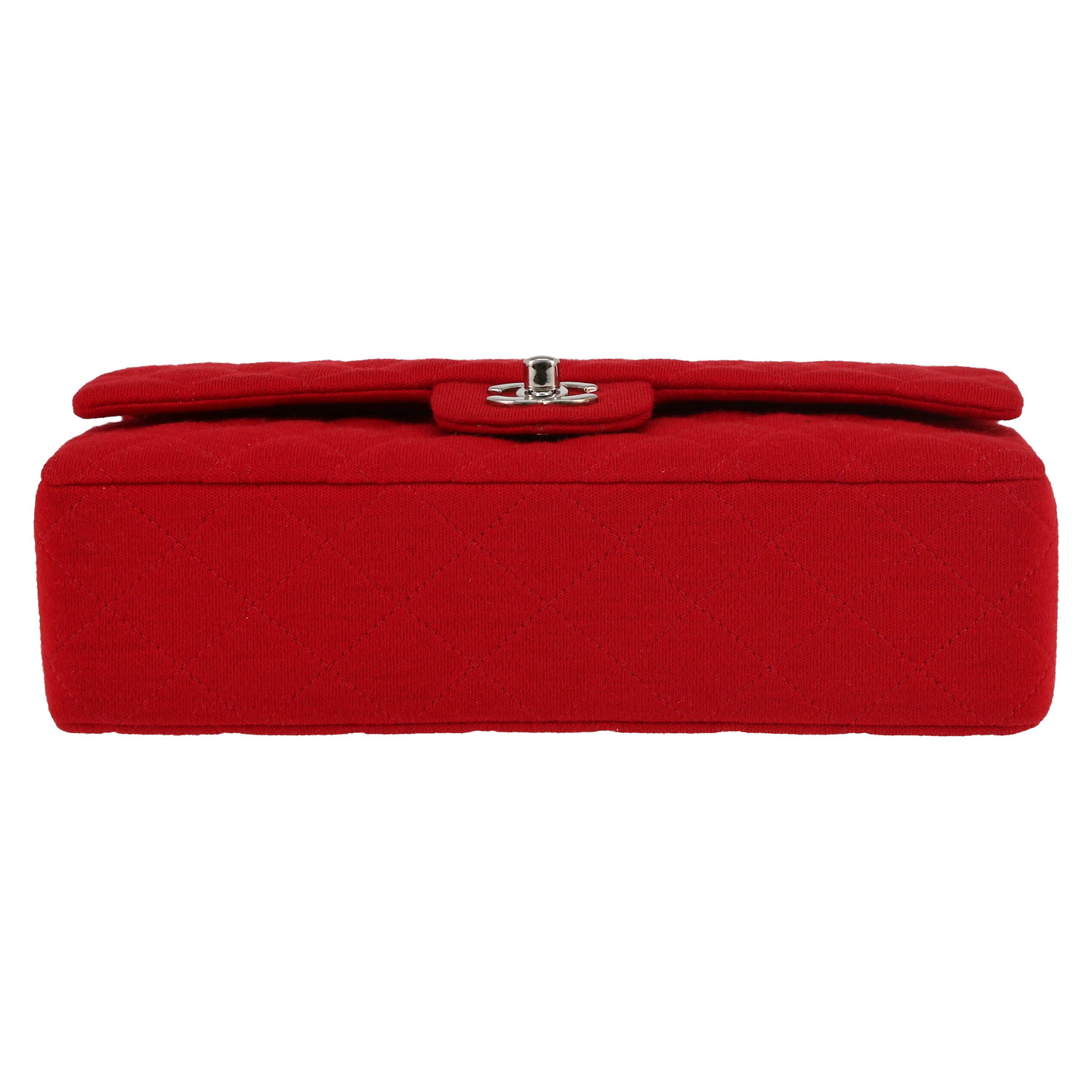 Borsa Chanel  Timeless Classic in jersey trapuntato rosso - Detail D1