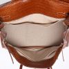 Bolso de mano Hermès  Birkin 35 cm en cocodrilo niloticus marrón - Detail D4 thumbnail