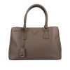 Prada  Galleria handbag  in beige leather saffiano - 360 thumbnail