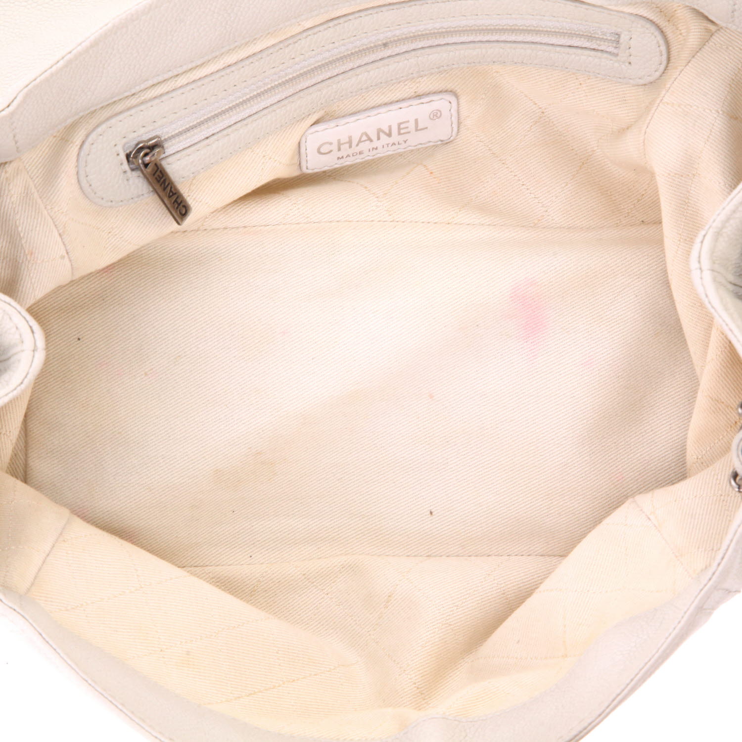 Borsa Chanel   in pelle bianca - Detail D3