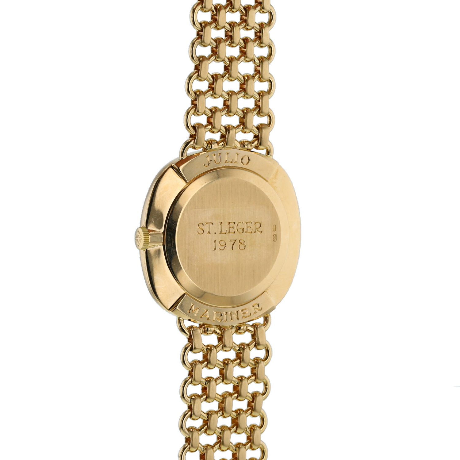 Montre Patek Philippe Ellipse "Julio Mariner" en or jaune Ref: 3844  Vers 1980 - Detail D3