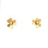 Van Cleef & Arpels Frivole small model earrings in yellow gold and diamonds - 360 thumbnail