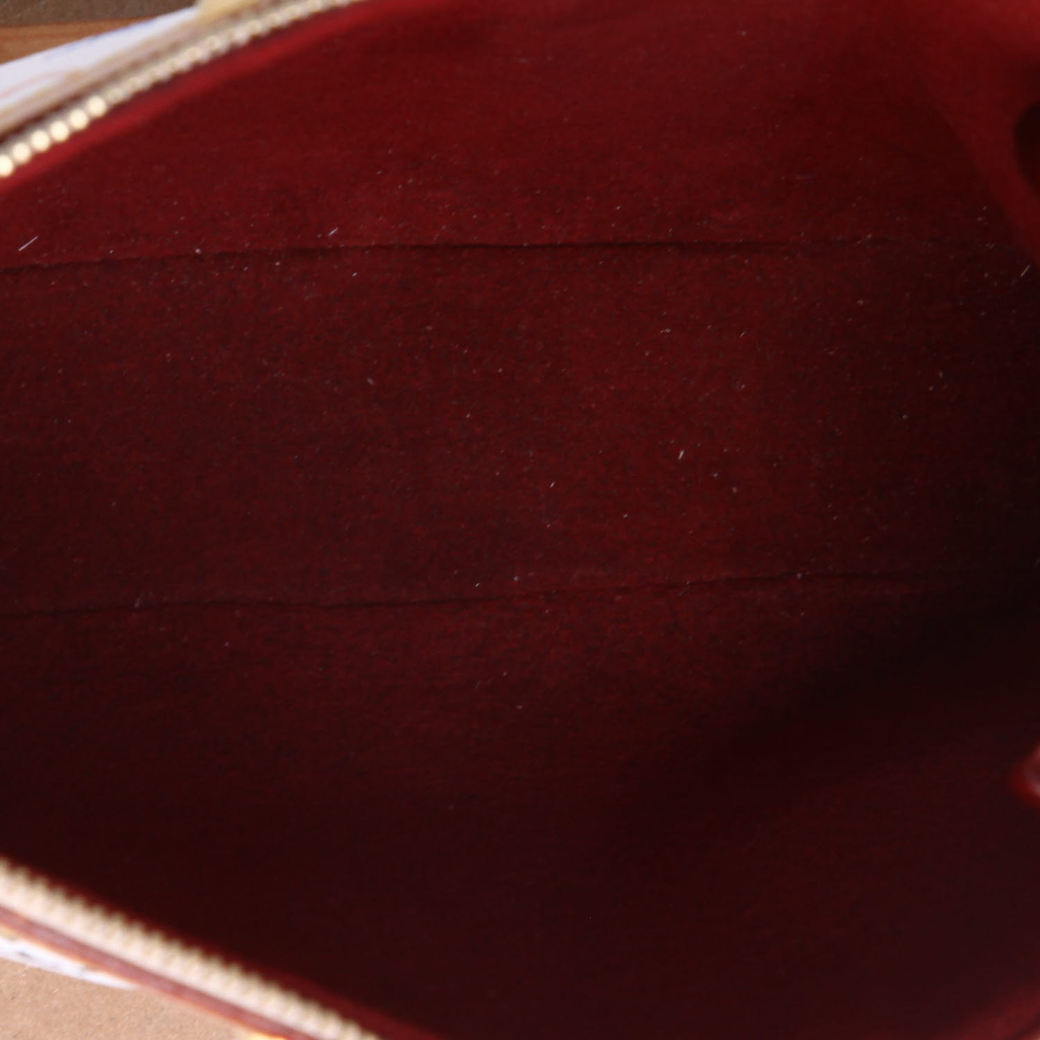 Pochette Louis Vuitton  Pochette accessoires en toile monogram multicolore blanche et cuir naturel - Detail D3