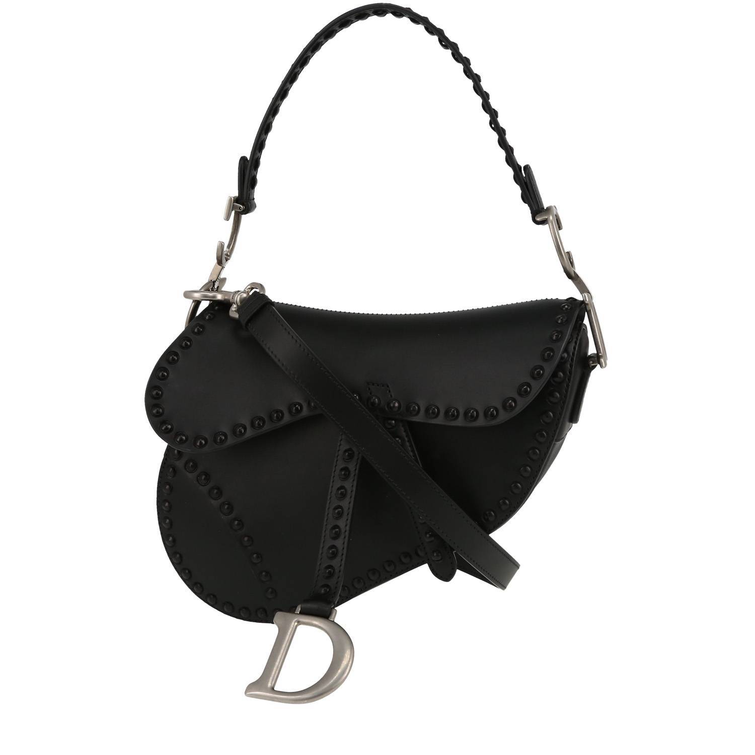 Christian Dior Handbag Black Silver Trotter MC0073 Canvas Leather Pouch  Plate Women's | eLADY Globazone