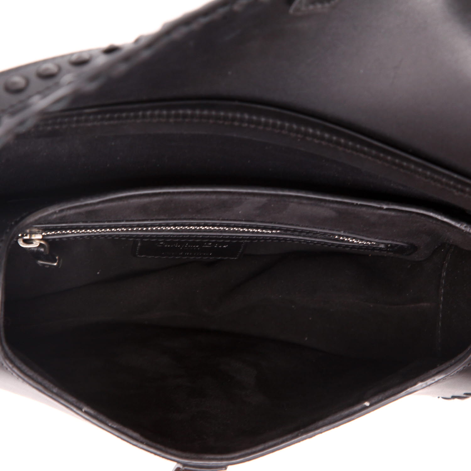 Borsa a tracolla Dior  Saddle in pelle nera - Detail D3