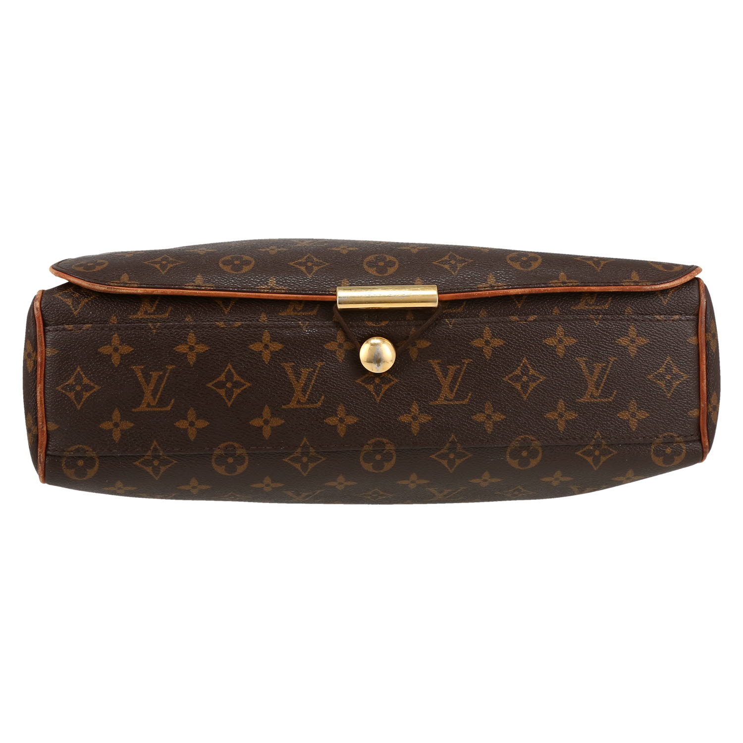 Louis Vuitton  Messenger shoulder bag  in brown monogram canvas  and natural leather - Detail D1