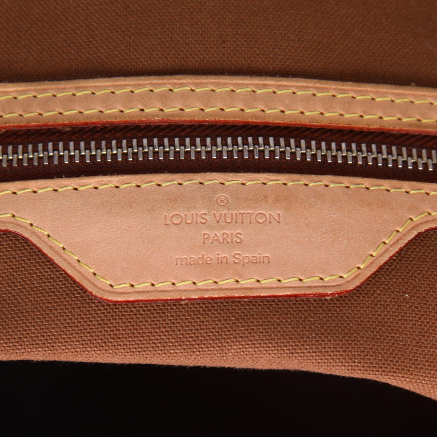 Sac bandoulière Louis Vuitton  Messenger en toile monogram marron et cuir naturel - Detail D2