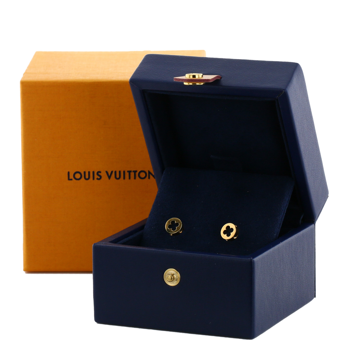 Pendientes Louis Vuitton Empreinte de oro amarillo - Detail D2
