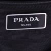 Sac bandoulière Prada   en toile noire - Detail D2 thumbnail