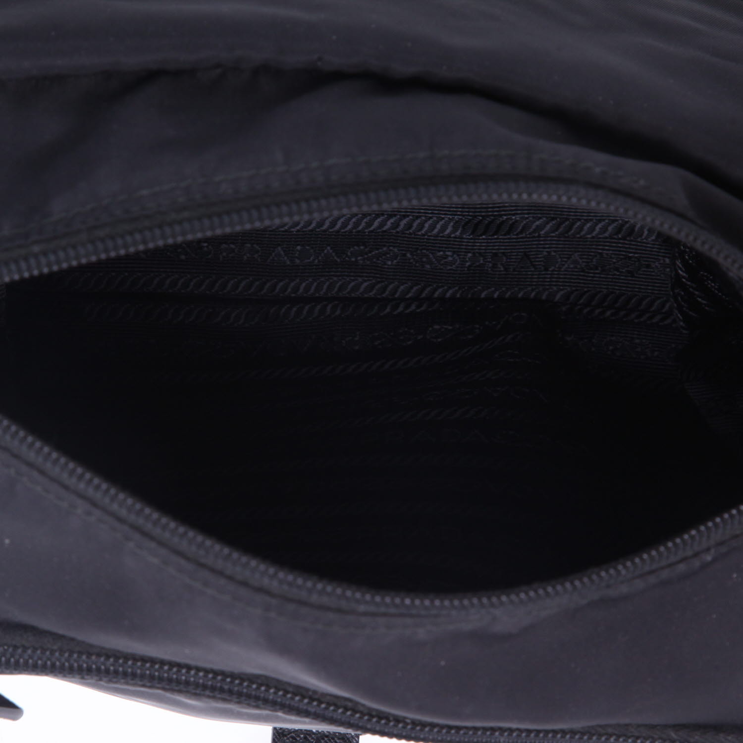 Sac bandoulière Prada   en toile noire - Detail D3