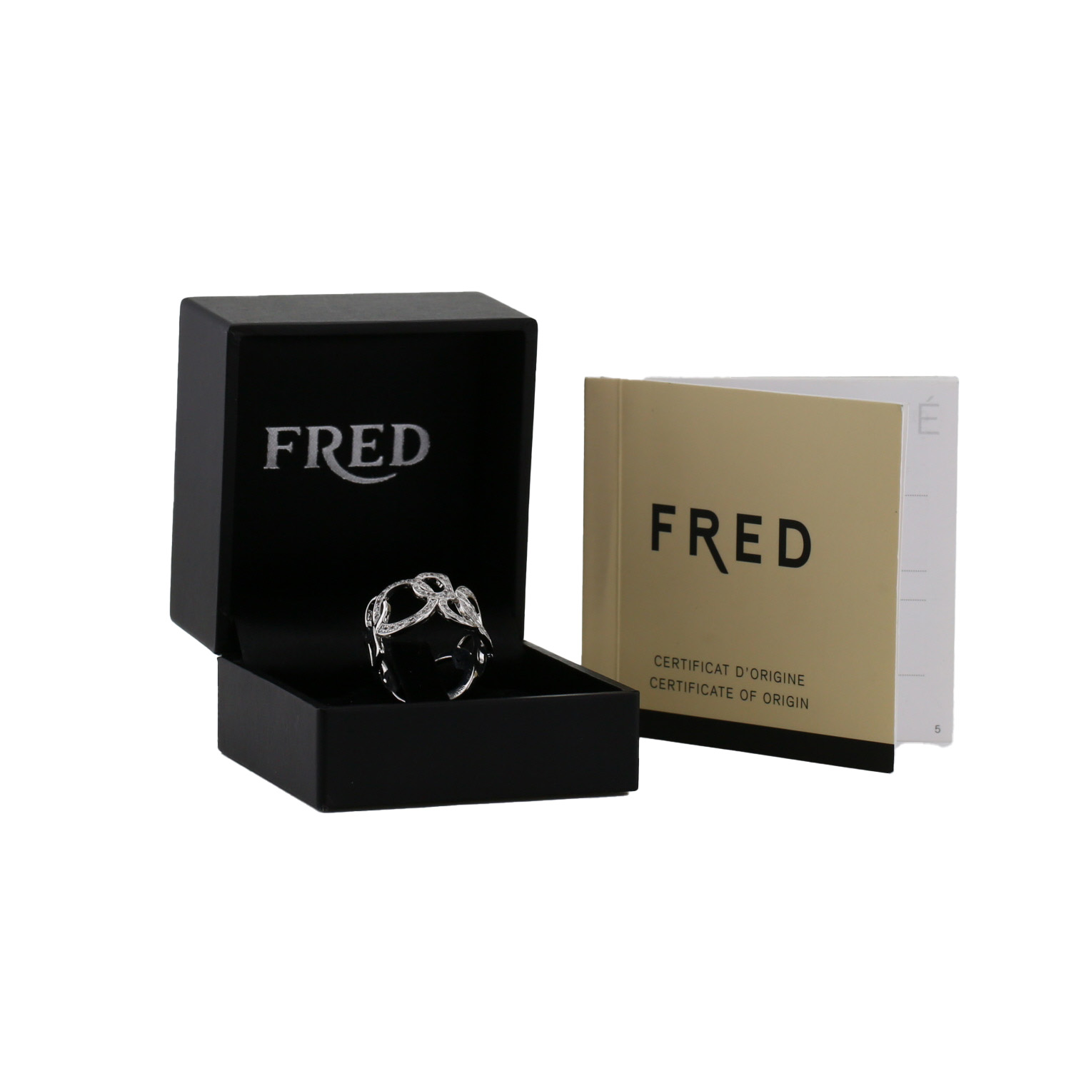 Fred Success ring in white gold and diamonds - Detail D2