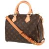 Borsa Louis Vuitton  Speedy 25 in pelle monogram con stampa marrone e pelle naturale - 00pp thumbnail