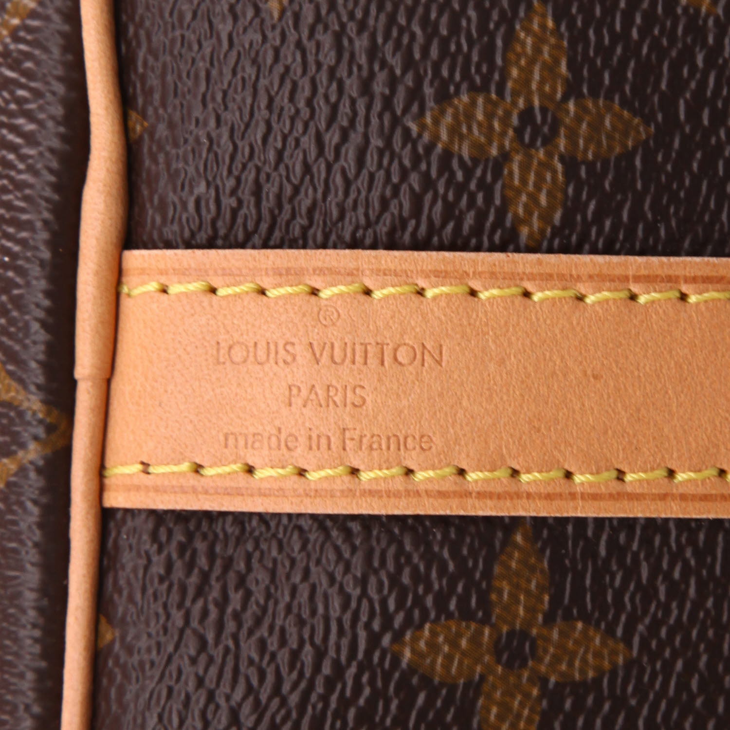 Bolso de mano Louis Vuitton  Speedy 25 en cuero monogram huella marrón y cuero natural - Detail D2